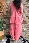 Lina Linen Blend Smock Over Shirt Washed Watermelon
